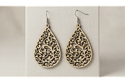 Floral Drop Earring SVGs, a Graphic by hafijul (Thumbnail 7 of 11)