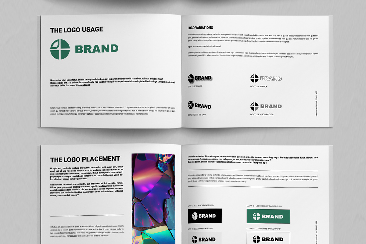 Brand Guideline Template, a Brochure Template by ContestDesign (Photo 3 of 5)