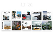 Travel Instagram Posts, a Social Media Template by Milos Knezevic (Thumbnail 5 of 6)