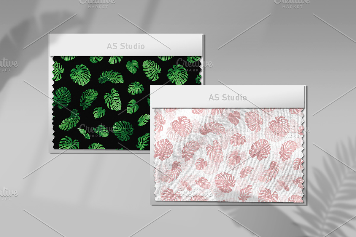 Monstera leaves. Vector pattern., a Pattern Graphic by Anna Smirnova (Photo 2 of 7)