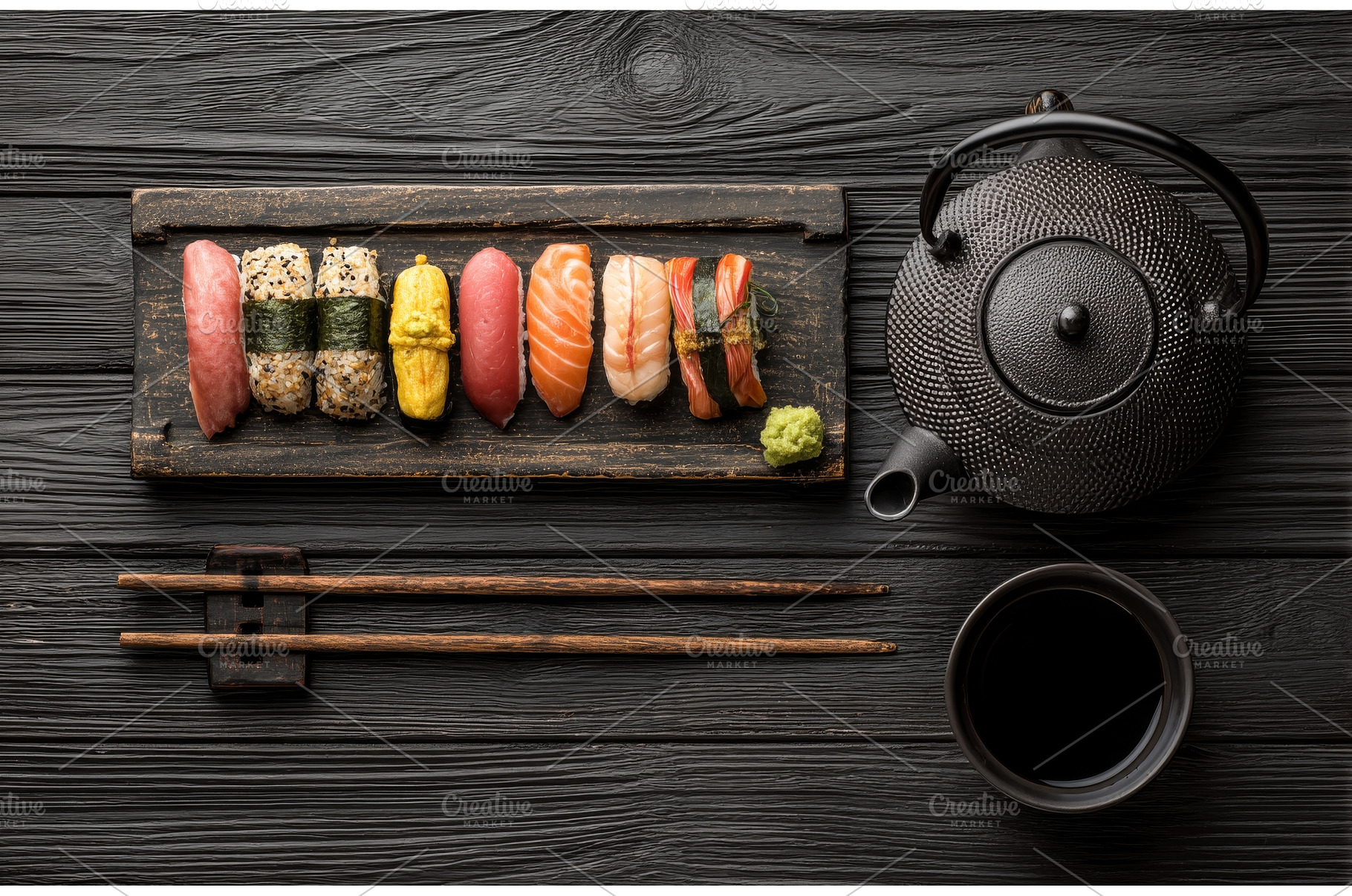 A colorful set of Japanese, a Food & Drink Photo by ZinetroN