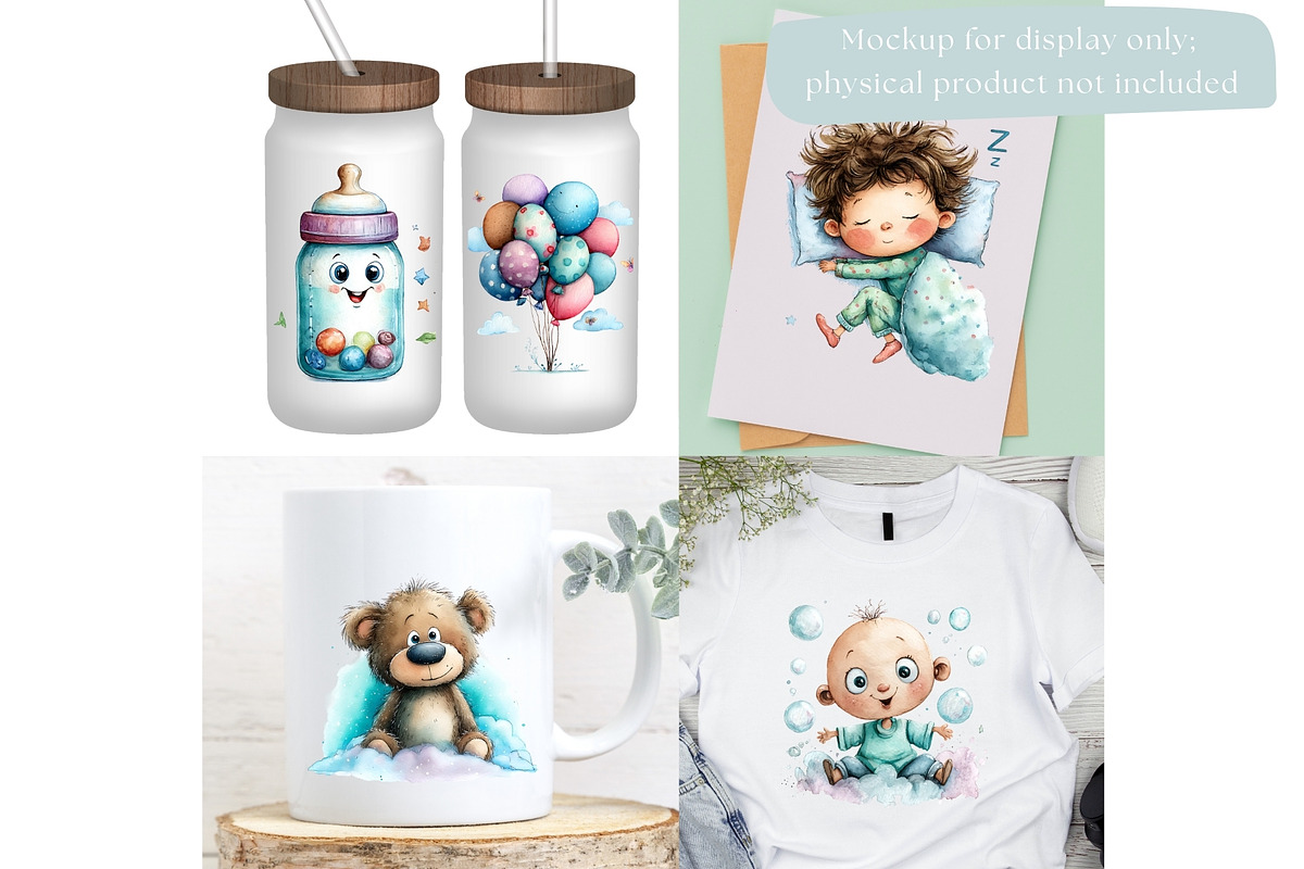 Baby Shower Watercolor Little Cutie, a Decorative Illustration by Nicole Branger Art (Photo 14 of 21)