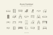 INTERIOR DESIGNER line art clipart, an Object Illustration by Crocus Paperi (Thumbnail 2 of 13)