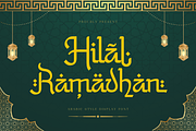 Hilal Ramadhan, a Script Font by Sronstudio (Thumbnail 1 of 16)