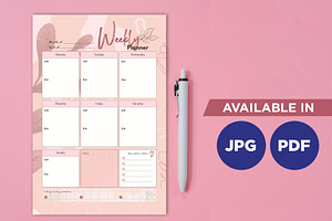 Aesthetic Weekly Planner