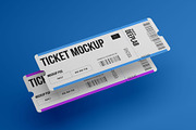 Tickets Mockup Set - 17 styles, a Print Template by Deeplab (Thumbnail 14 of 20)