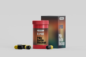 Pills Bottle Mockup Drug Bottle