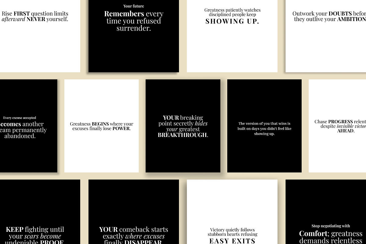 GROWTH MINDSET 50 INSTAGRAM TEMPLATE, a Social Media Template by RB Boutique (Photo 1 of 9)
