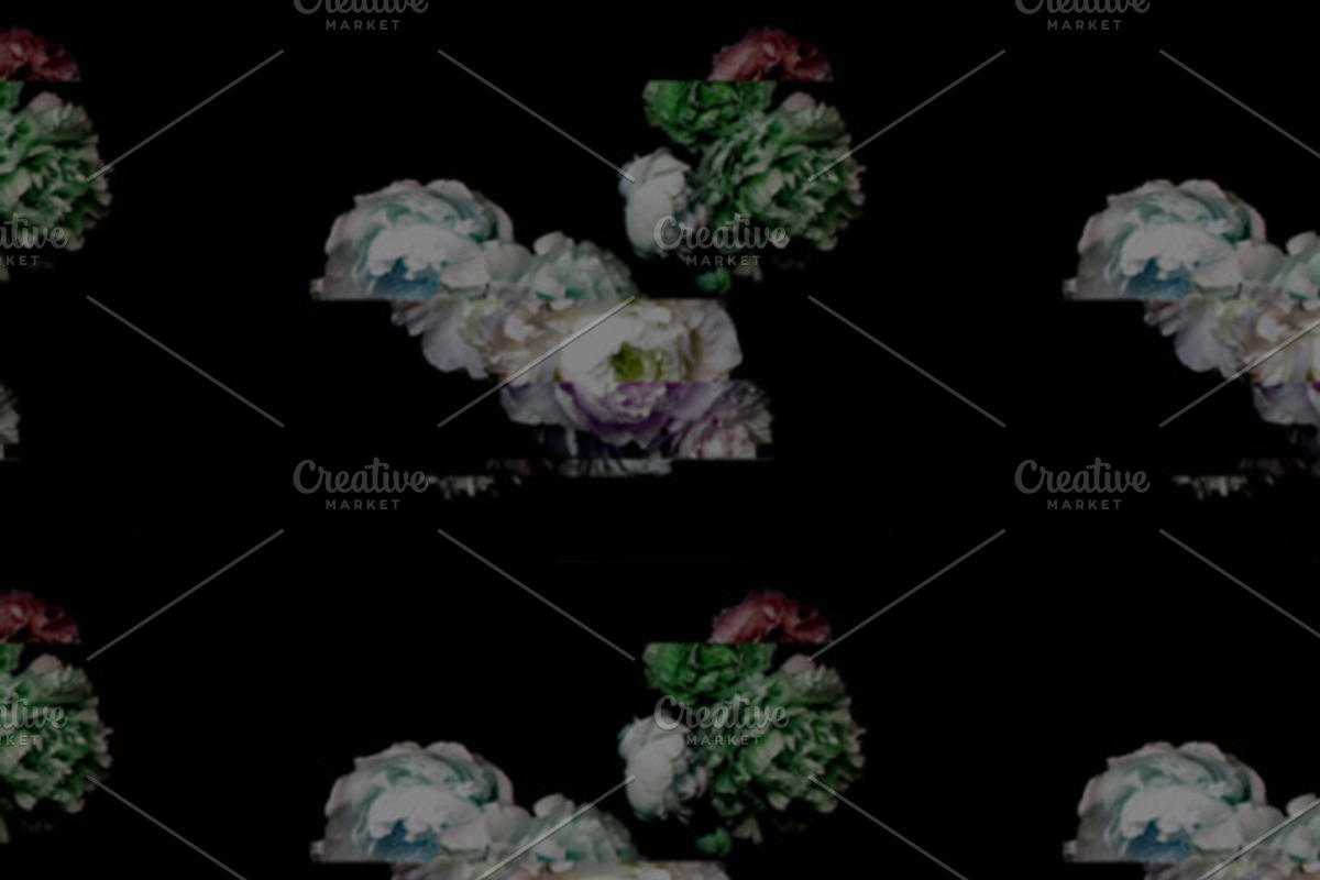 Futuristic Florals, a Pattern Graphic by Templit Moon (Photo 2 of 4)