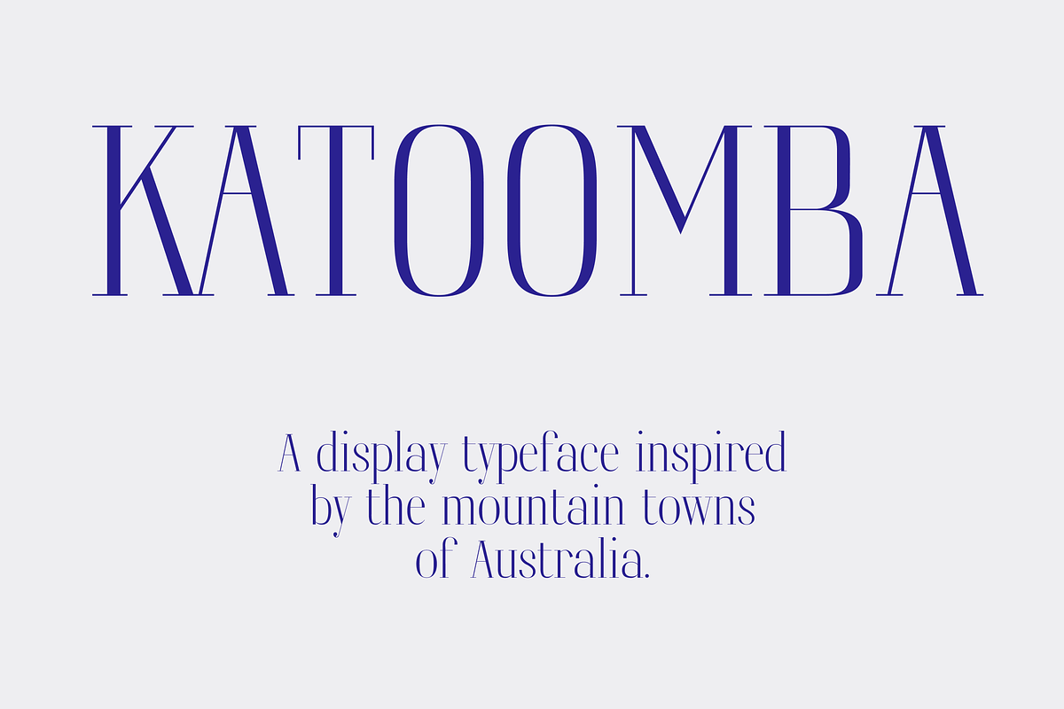 Katoomba, a Serif Font by Dennis Hotson (Photo 5 of 5)