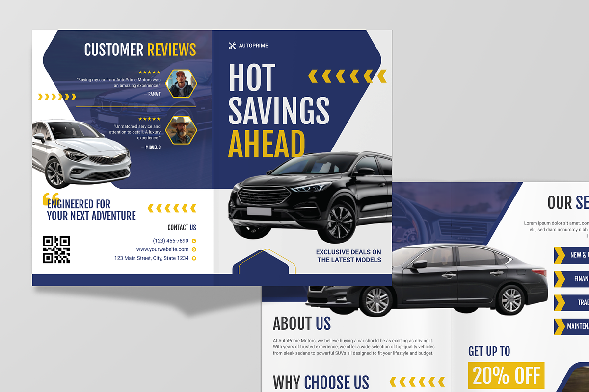 Automobile & Car Sales Bifold, a Brochure Template by Annora Studio (Photo 5 of 6)