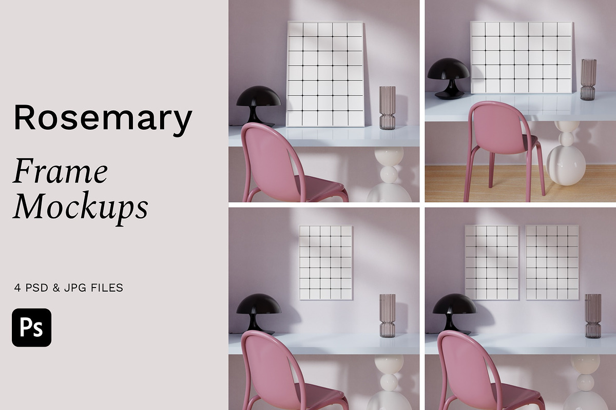 Framed Posters Bundle ROSEMARY, a Print Template by Bonumo (Photo 1 of 10)