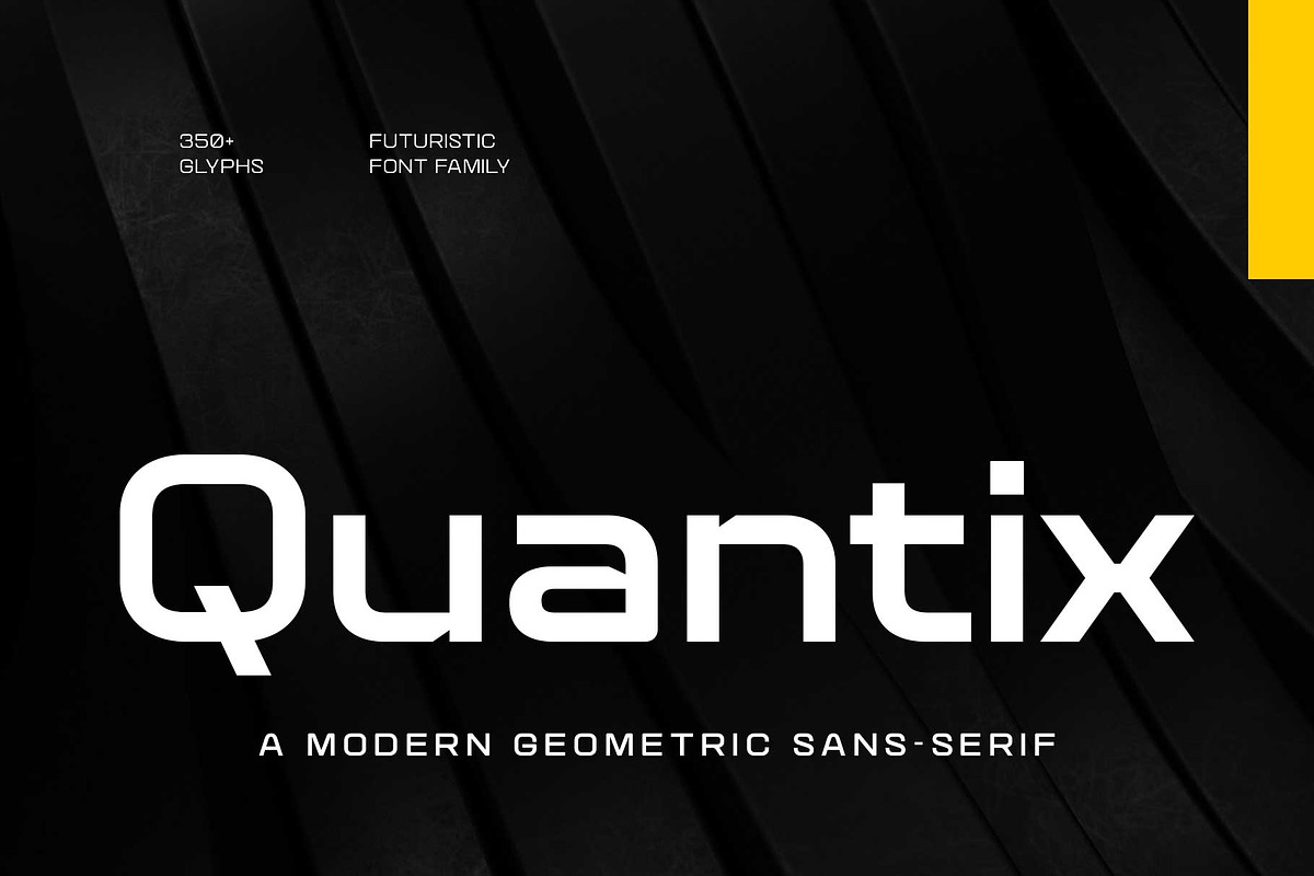 Elegant Futuristic - Quantix, a Sans Serif Font by Arterfak Project (Photo 1 of 12)