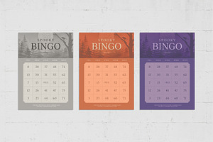 Halloween Bingo Card Template, a Card Template by BrandPacks