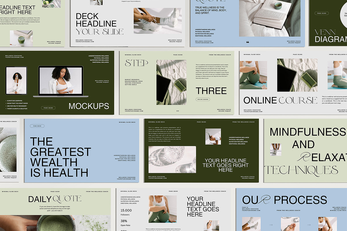 Wellness Coach Slide Deck Template, a Presentation Template by Amaré Creative (Photo 5 of 8)