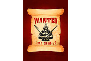 Vector Poster Wanted Dead Or Alive Medieval Knight