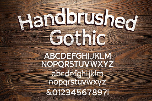 Handbrushed Gothic preview 8