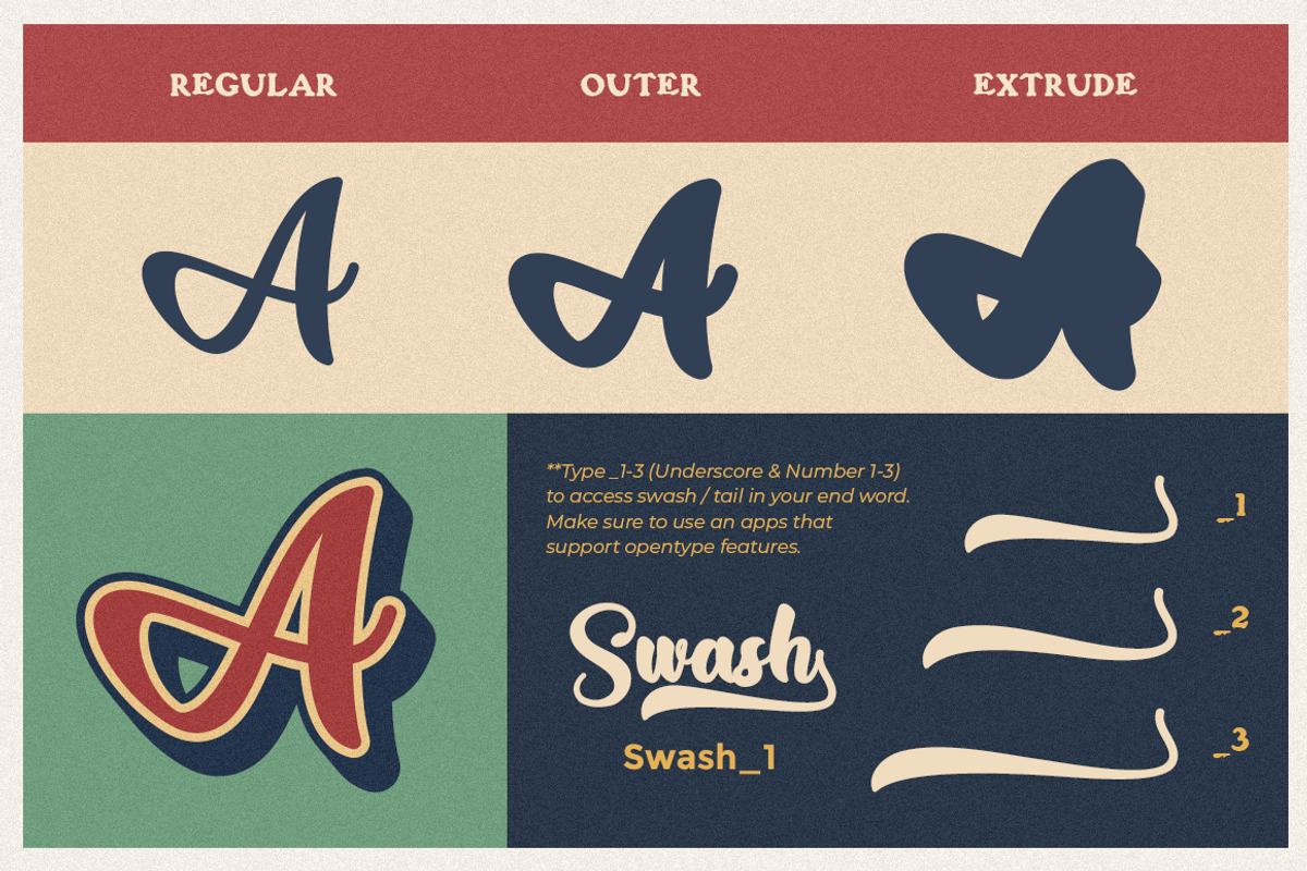 Gadimon Layered Font preview 5