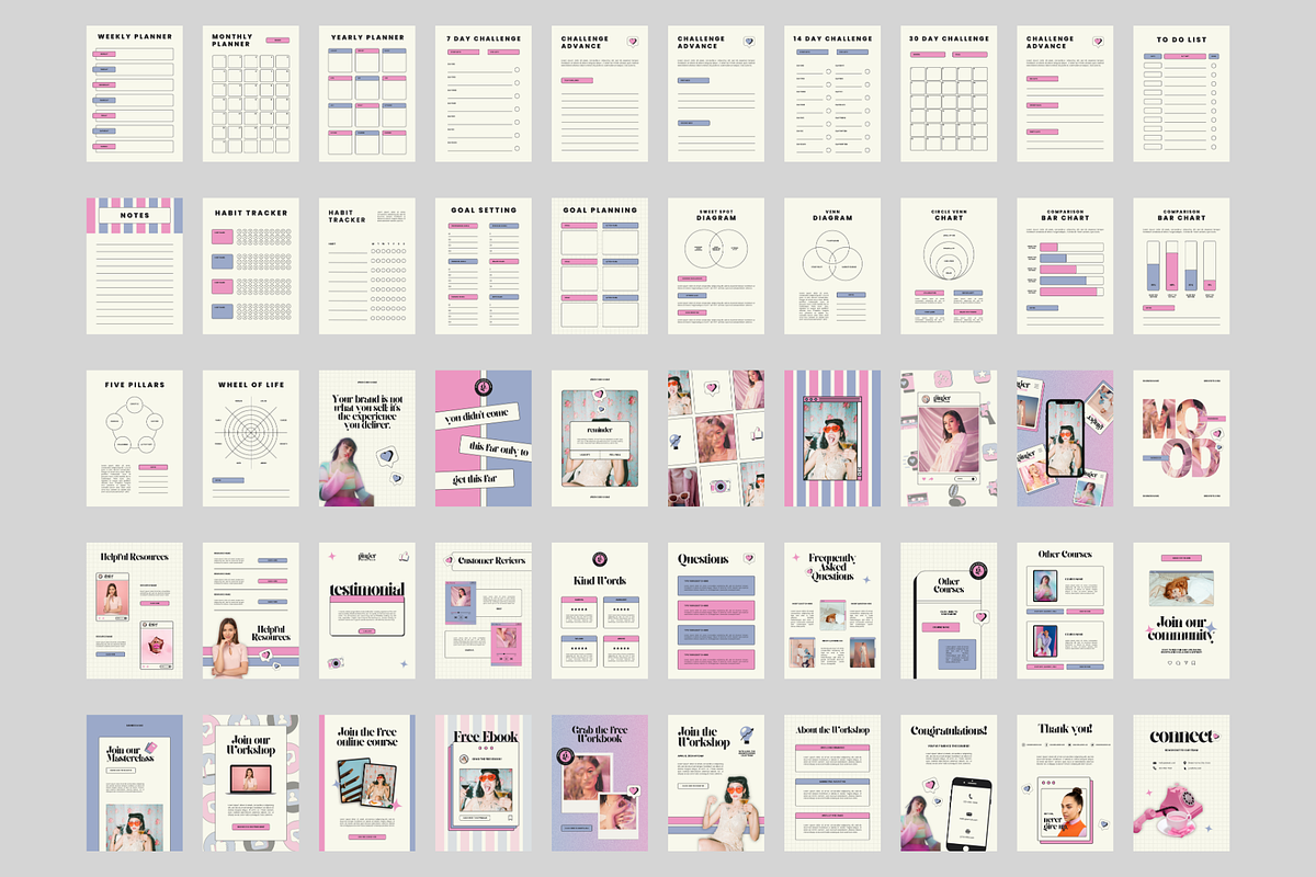 Modern Ebook Workbook Canva Template, a Marketing Template by Anna Design Studio (Photo 8 of 11)