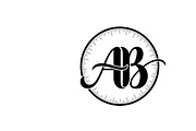 couple initial circle monogram, an Illustration by Amazin_art (Thumbnail 8 of 31)