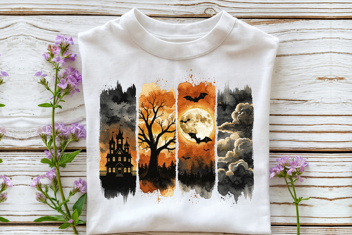 Halloween Brushstroke PNG, a Work Illustration by Sublimation Artist (Photo 3 of 9)