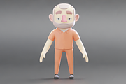 Cartoon Prisoner Character 3D Model, a Characters & Person 3D Model by Dudukbersama (Thumbnail 1 of 2)
