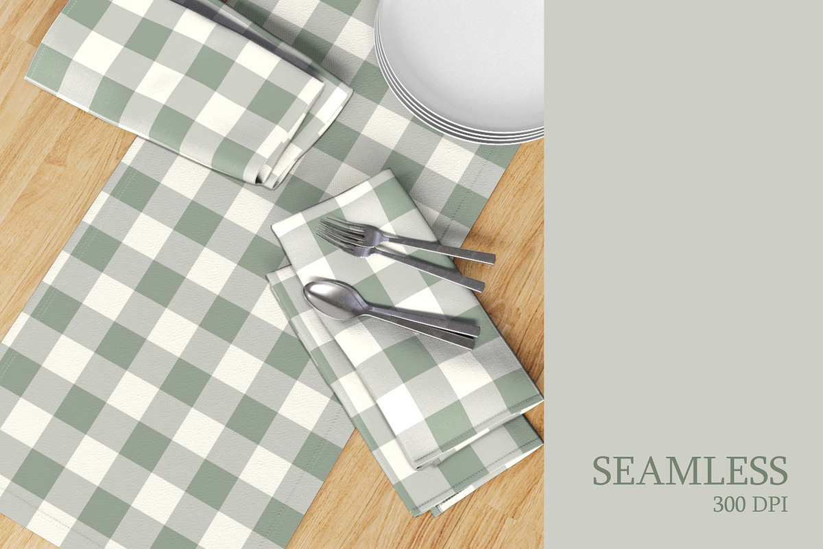 4 Geometric Green Sage Patterns, a Pattern Graphic by Naty Art (Photo 3 of 9)
