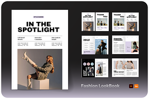 Fashion LookBook Template, a Magazine Template by Annora Studio