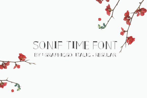 Sonif Time Font preview 4