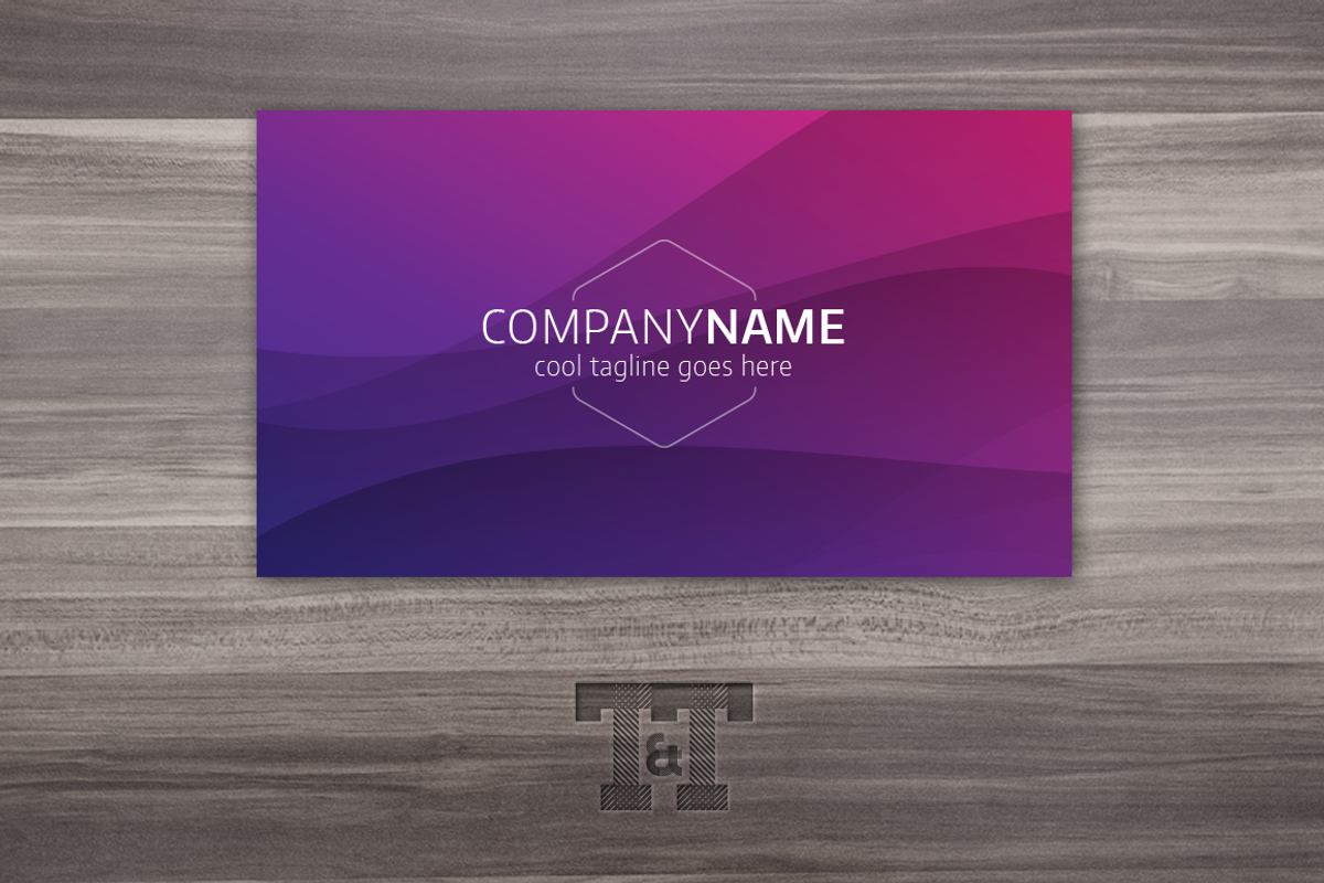 New Waves Professional Business Card, a Business Card Template by Twilight & Twine (Photo 3 of 4)