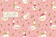 Christmas Goose Pattern, a Pattern Graphic by SirenaArt (Thumbnail 8 of 16)