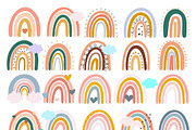 Rainbow set 20 PNG clip art, a Graphic by Favorites_Art (Thumbnail 1 of 9)