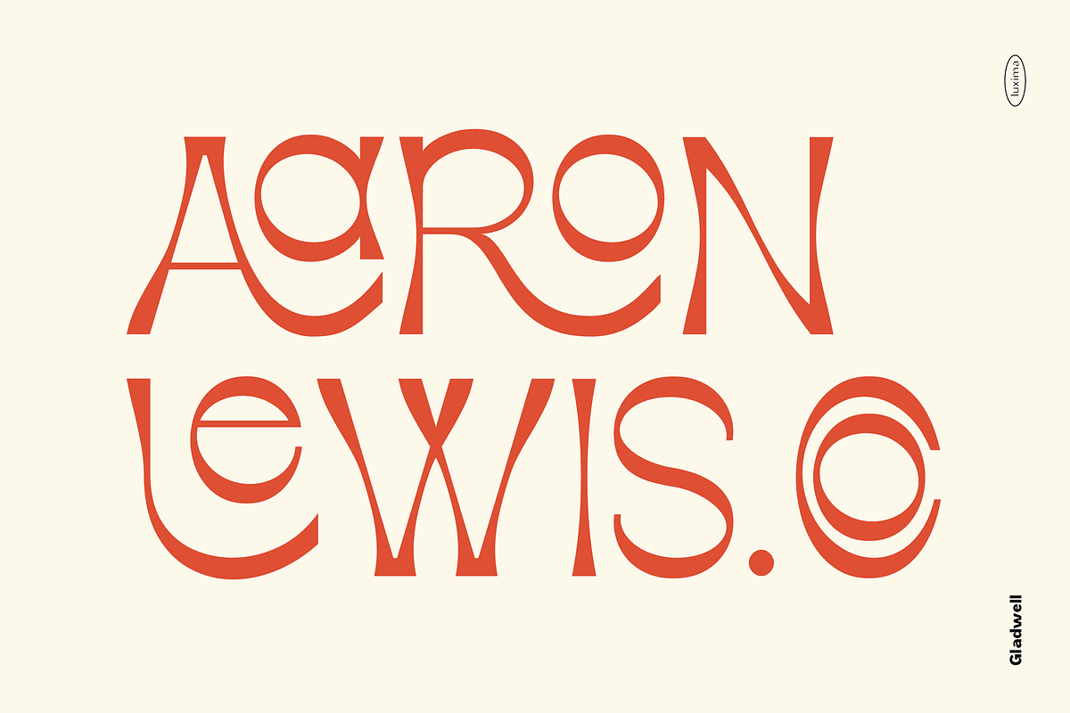 GLADWELL - Display Font, a Sans Serif Font by Luxima (Photo 12 of 13)