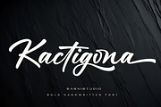 Kactigona – Bold Handwritten Font, a Script Font by Basnistudio (Thumbnail 1 of 12)