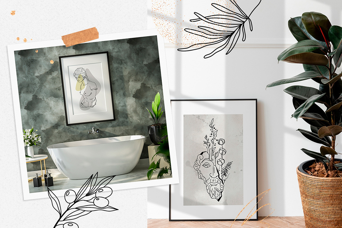 Antique greek beauty - designs kit, a Person Illustration by My Space Garden (Photo 3 of 19)