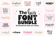 Big Font Bundle | 50 Fonts, a Script Font by KA Designs (Thumbnail 1 of 10)