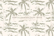 Subtle Painted Palm Trees, a Wallpaper Graphic by MalyskaStudio (Thumbnail 1 of 5)