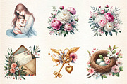 Hand-Drawn Mother’s Day, a Seasonal Illustration by DreamArtGraphic (Thumbnail 3 of 4)