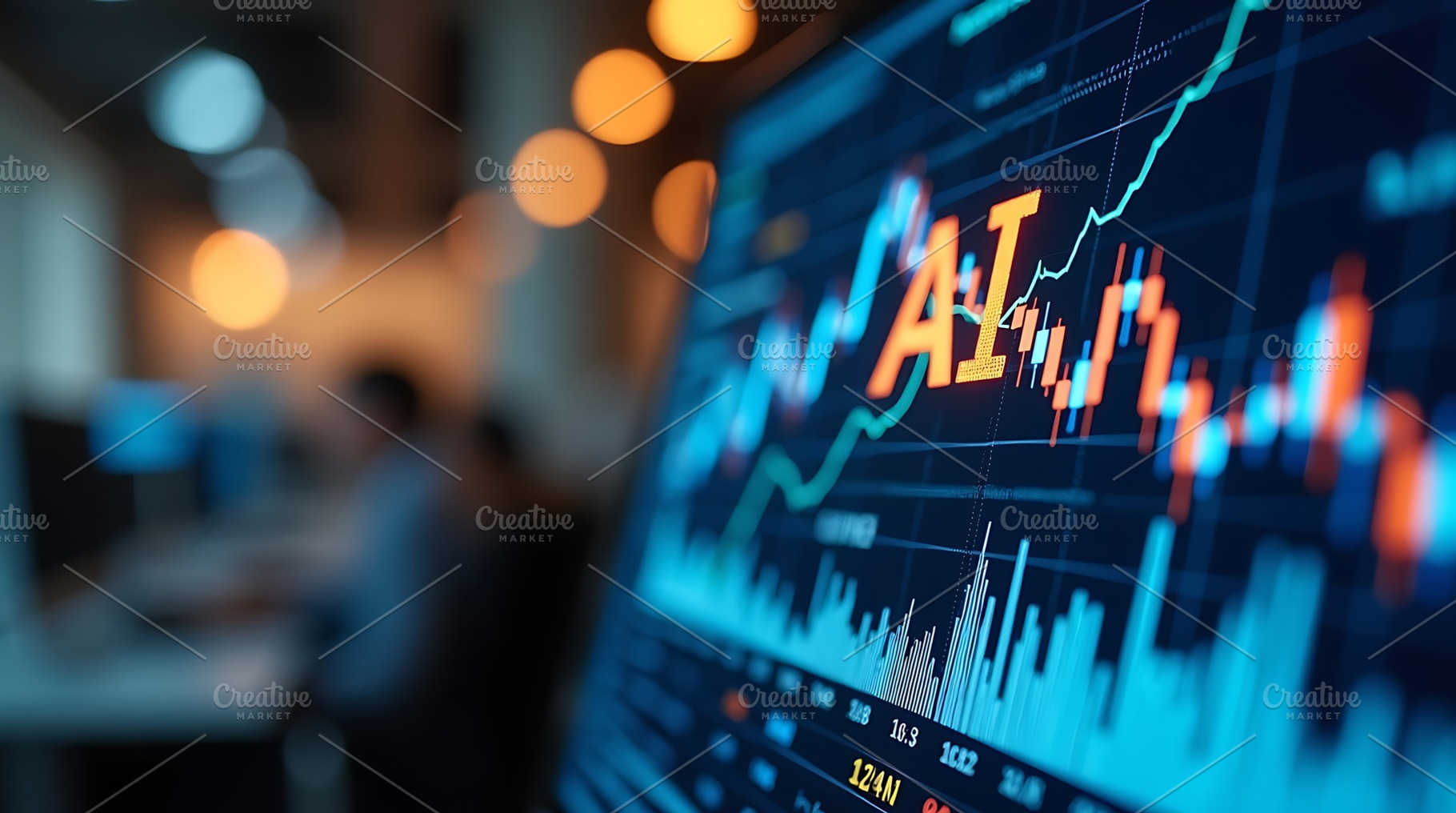 Ai stock market analysis and trading, a Technology Photo by Artonix