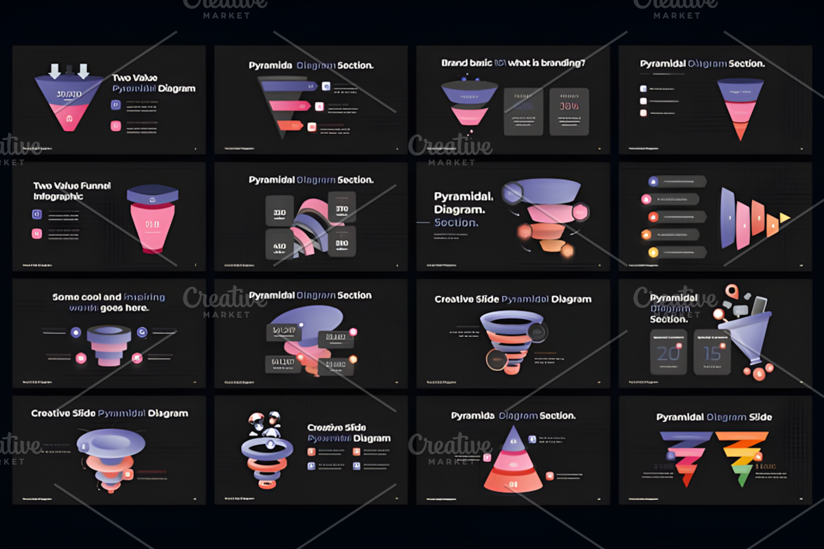 Pyramidal Diagram PowerPoint Temp, a Presentation Template by Ink Gallery (Photo 4 of 4)
