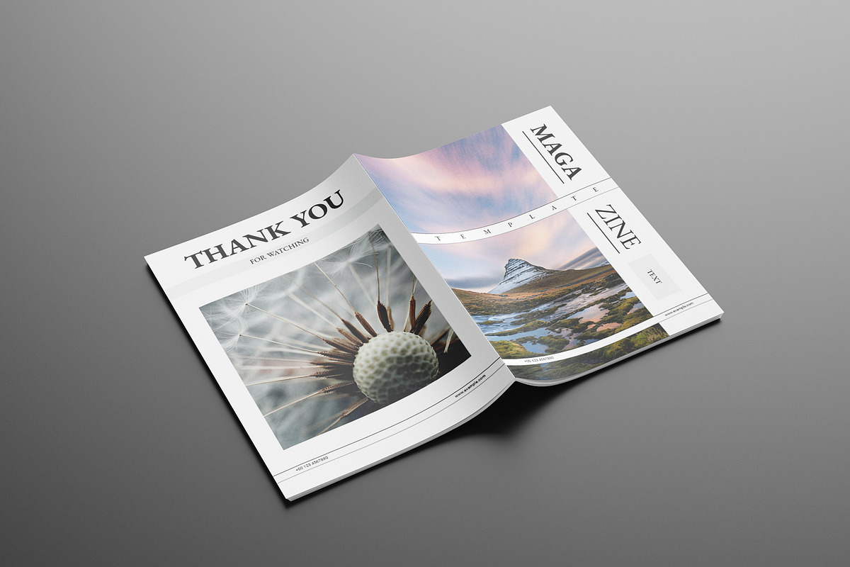 Clean Magazine Template, a Magazine Template by Seeing-art (Photo 9 of 11)