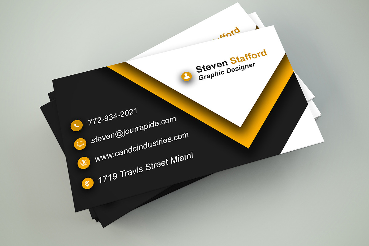 Monogram Business Card PSD preview 4