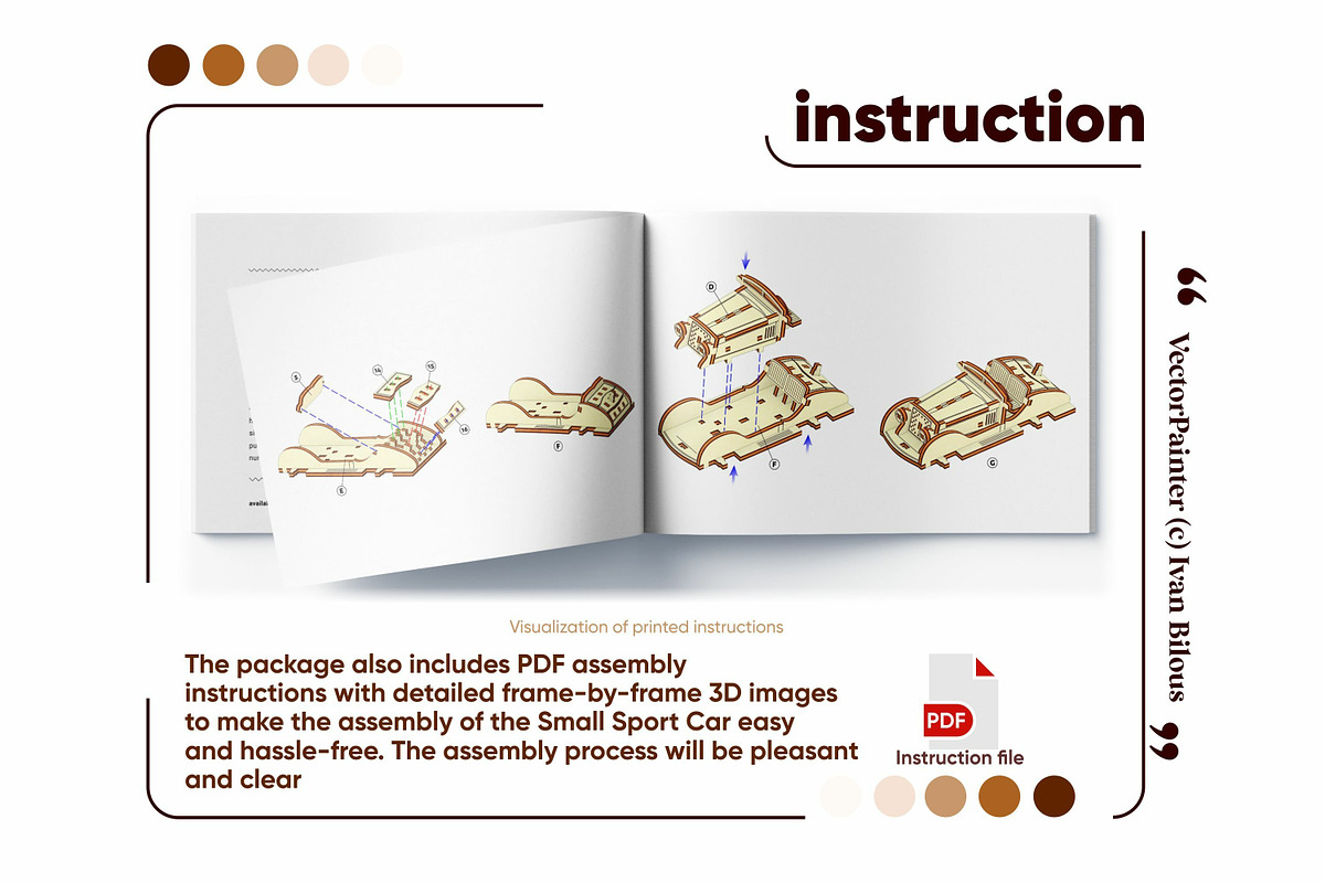Small Sport Car - Laser Cut File, an Object Graphic by VectorPainter (Photo 18 of 18)