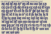 Abstract Painting Font, a Serif Font by 177Studio (Thumbnail 8 of 8)
