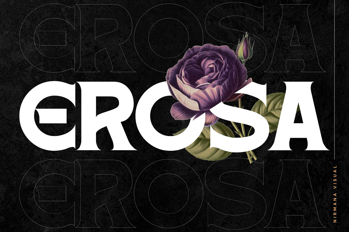 Erosa - Vintage Serif, a Serif Font by Nirmana Visual (Photo 1 of 13)