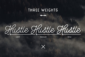 Hustle Script - A Monoline Script