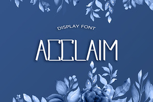 Acclaim Summer Font