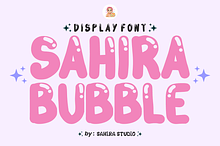 Sahira Bubble - Playful Display Font