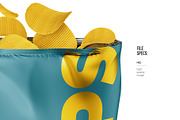 Snack Package Mockup with chips, a Packaging Mockup by easymock (Thumbnail 2 of 7)