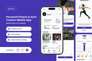 Zenna - Gym & Fitness Tracker App, an App Template by twinstd